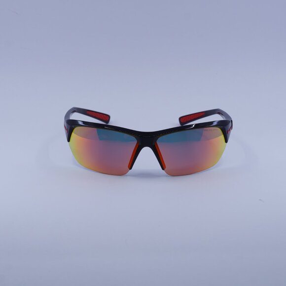 Nike SKYLON ACE M MI DV2163 010 Sunglasses Black Geometric Frame, Red Lenses - Picture 3 of 11